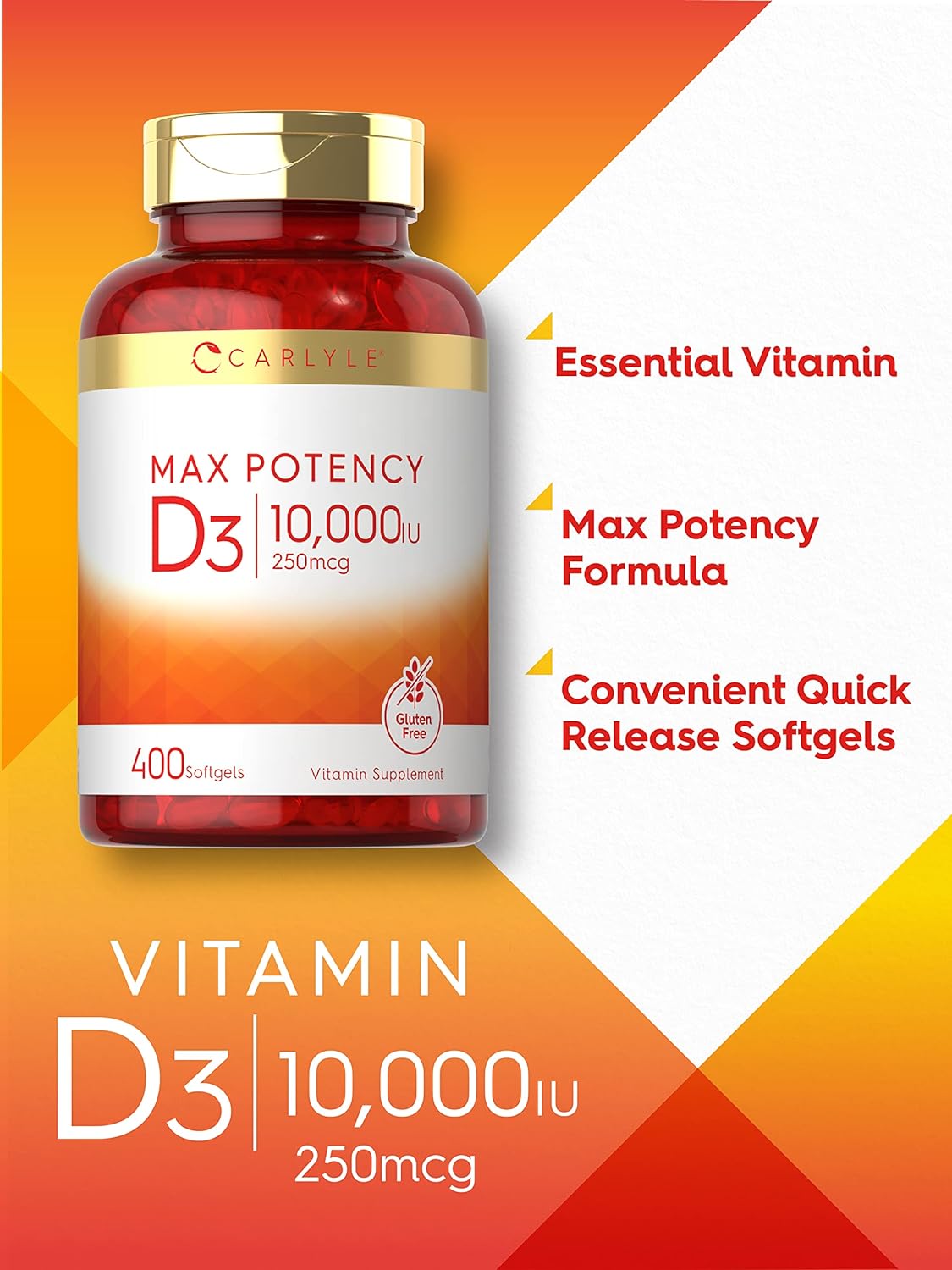 Carlyle Vitamin D 10000 IU Softgels Review