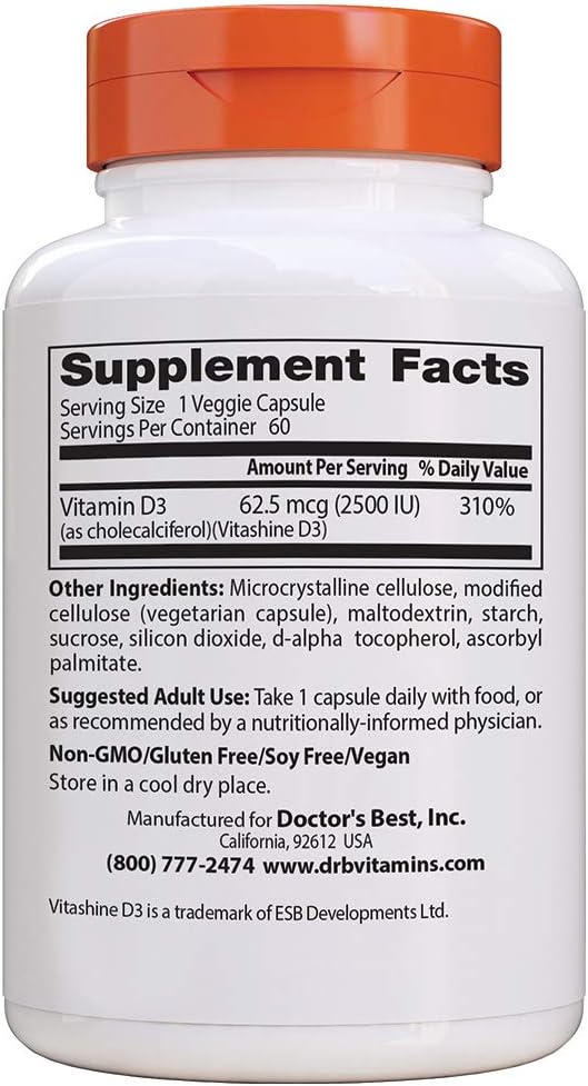 Doctor’s Best Vitamin D3 2500IU Review